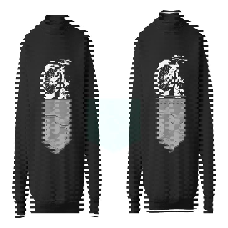 自転車チェストポケットバッグ 迷彩柄 マウンテンバイクギフト スウェットシャツ