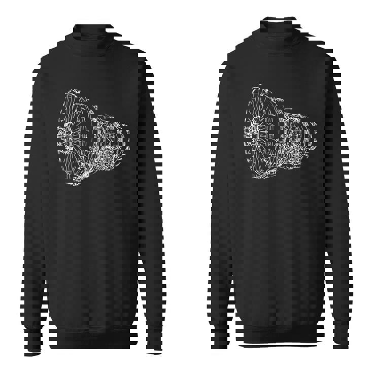 航空機 ジェットエンジン 飛行機 スウェットシャツ