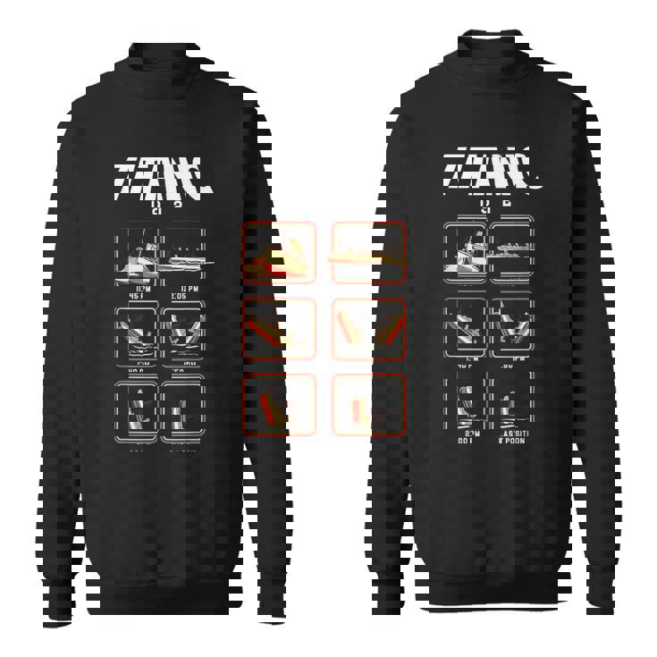 船1912クルーズのタイタニック号沈没段階 スウェットシャツ
