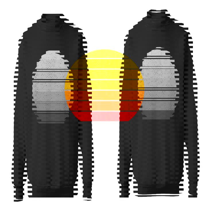 色の縞模様 スウェットシャツ
