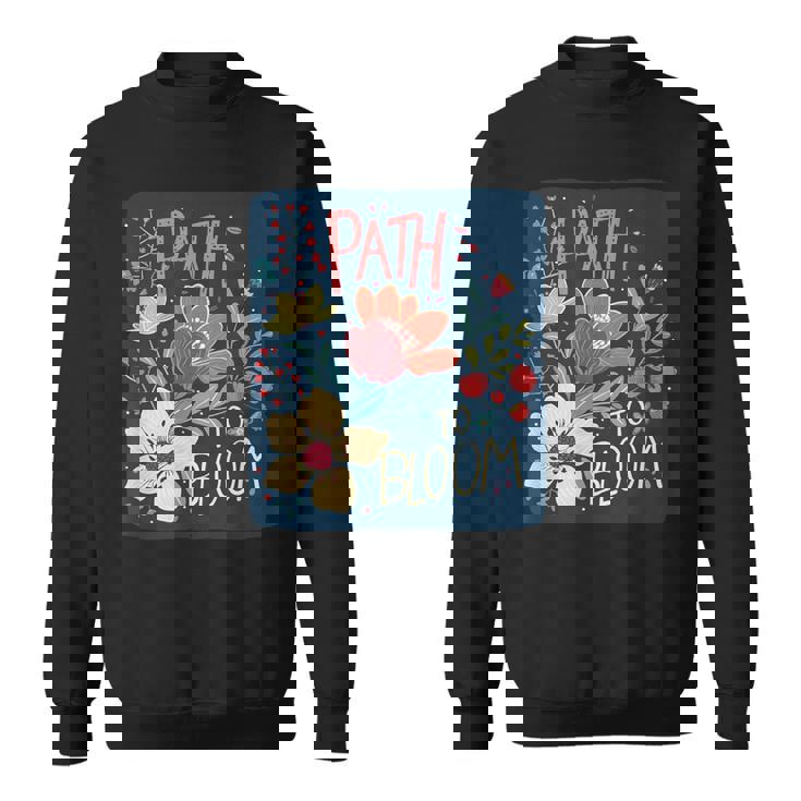 花を咲かせる春好きのための面白い小道コスチューム。 スウェットシャツ