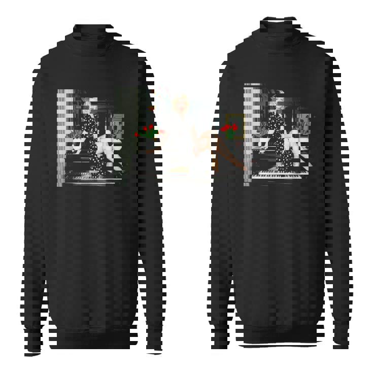 英国で歌手シンディ・ローパーがi Drove All Nightを宣伝 スウェットシャツ