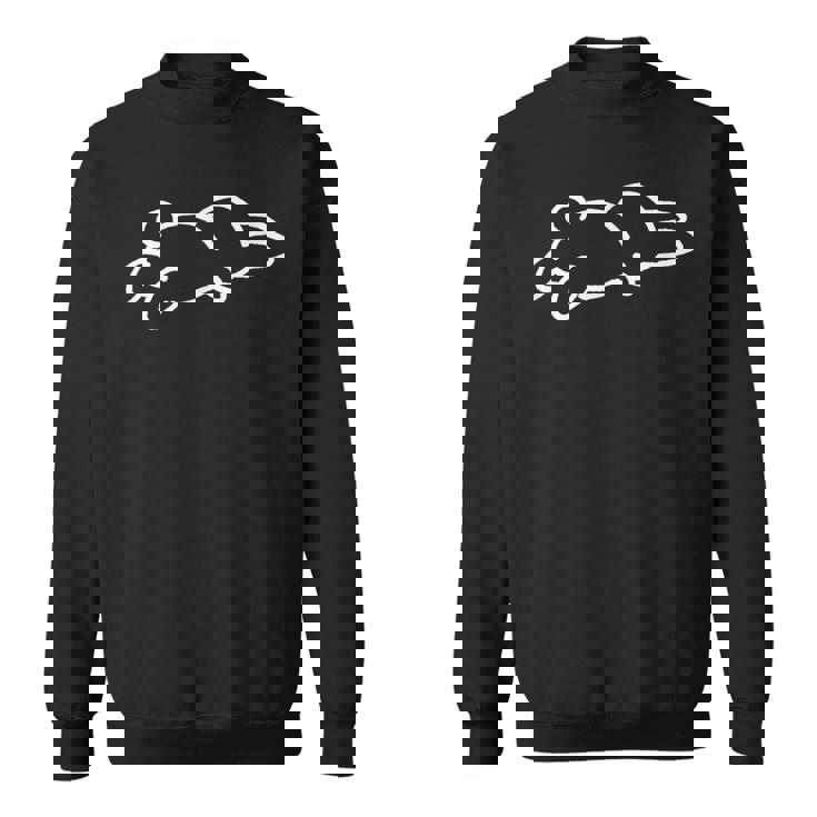 落ちたウサギ スウェットシャツ