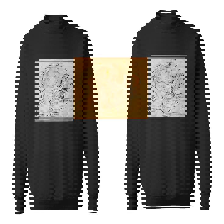 葛飾北斎作 蛇女頭 スウェットシャツ