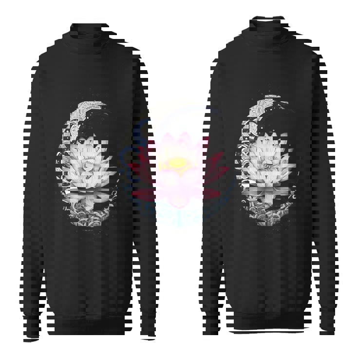 蓮の花 ヨガ 形而上学 スウェットシャツ