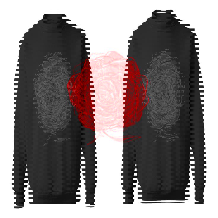 薔薇 花 メンズ レディース 半袖 ロック おしゃれ かっこいい ワイルド 大きいサイズ プリント 黒 ローザス スウェットシャツ