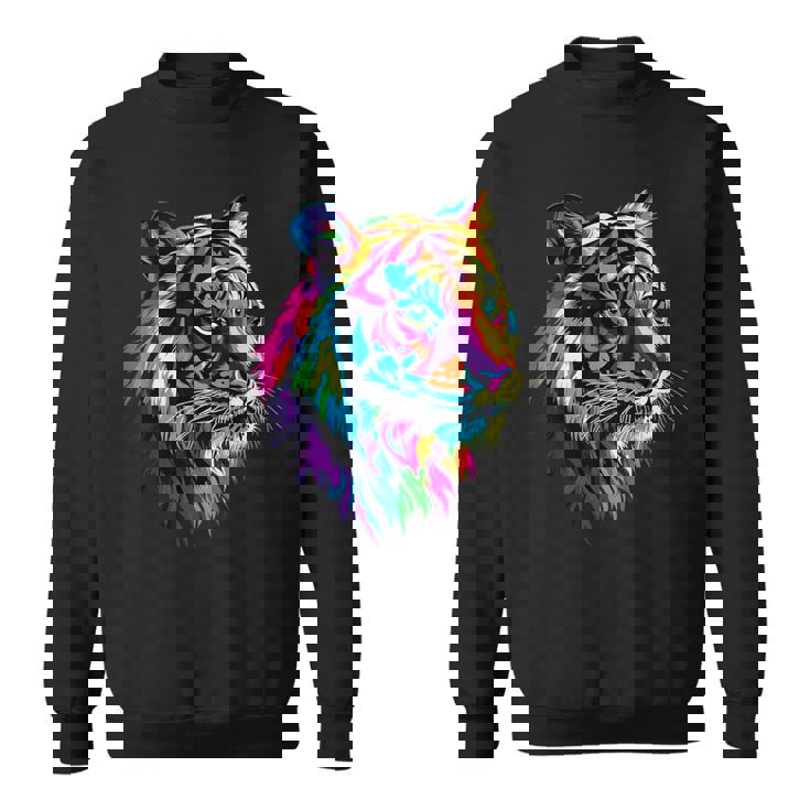 虎 大型猫 野生動物 虎 猫好き かわいい虎 スウェットシャツ