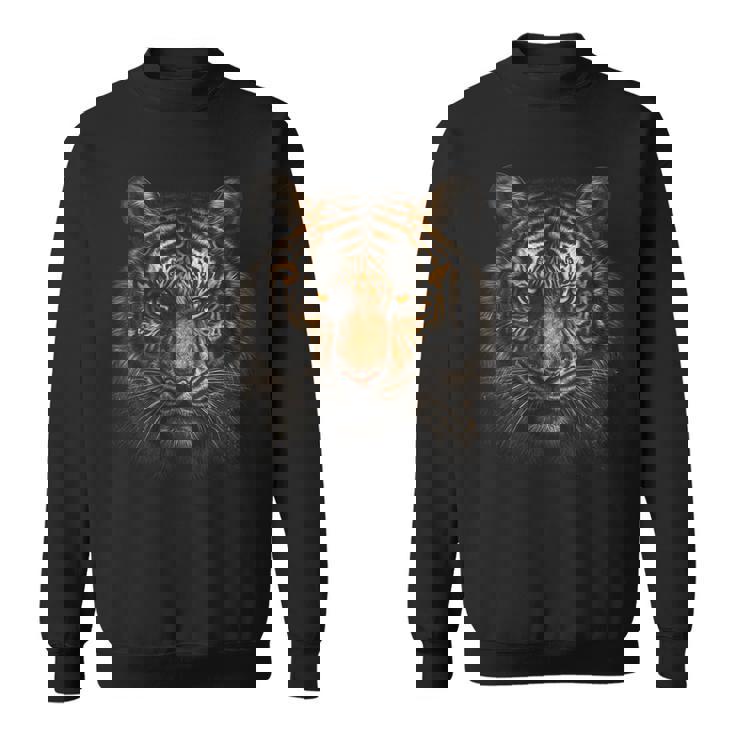 虎のアニマルプリントアート動物愛好家トラ。 スウェットシャツ
