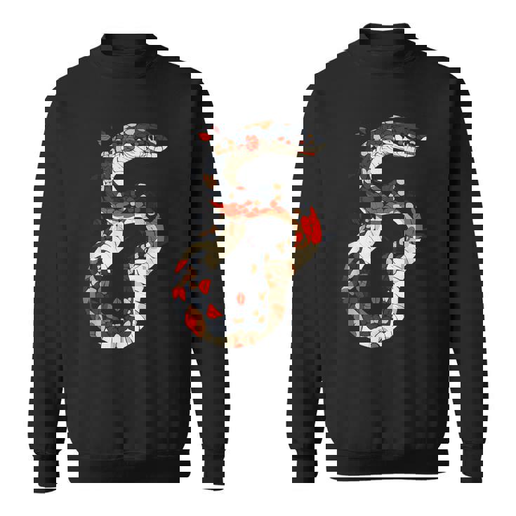 蛇 動物 モチーフ アート 蛇 スウェットシャツ