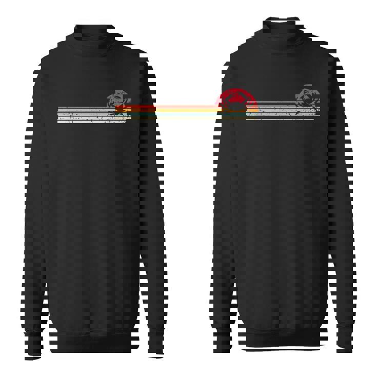 蟹 かに肉 レトロ グラフィック シーフード カニ 蟹 蟹 スウェットシャツ