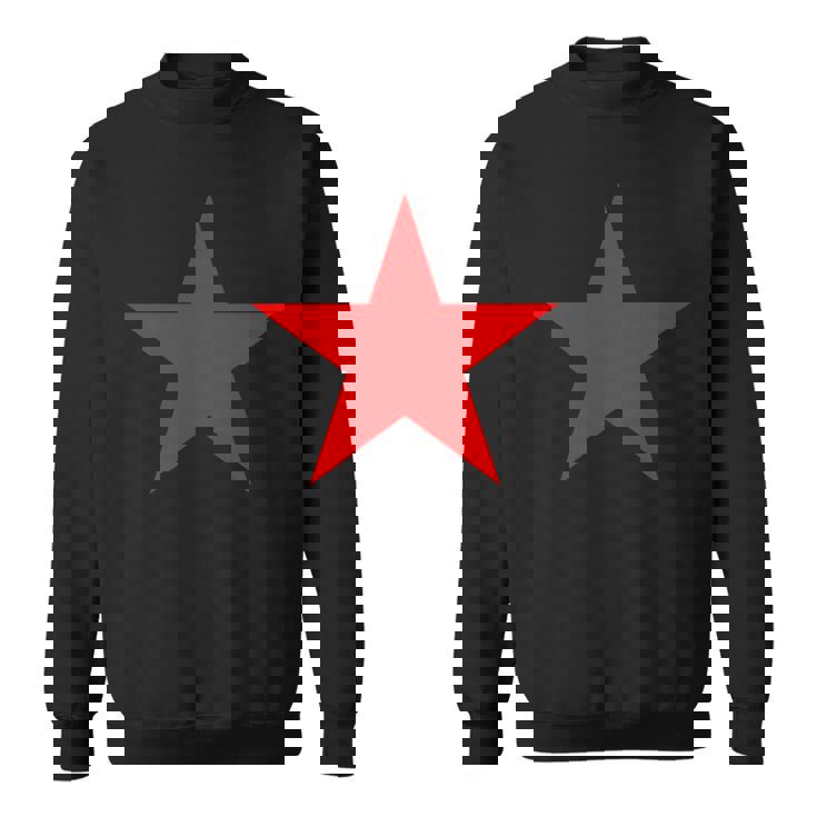 複数のカラーにレッドスター。 スウェットシャツ