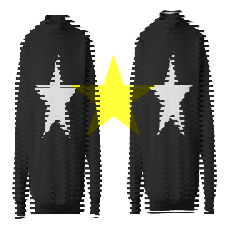 複数の色にイエロースター。 スウェットシャツ