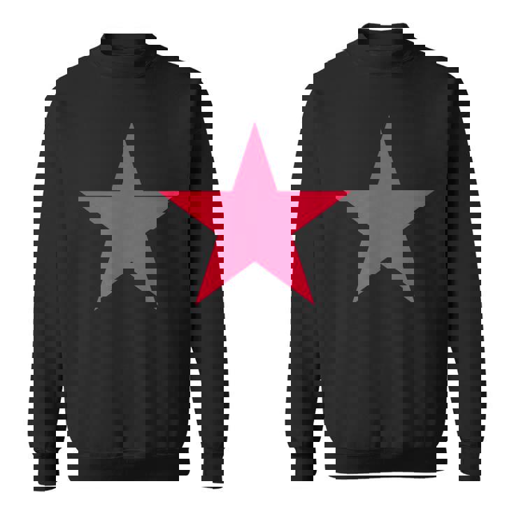 複数の色の風船ガムピンクの星 スウェットシャツ