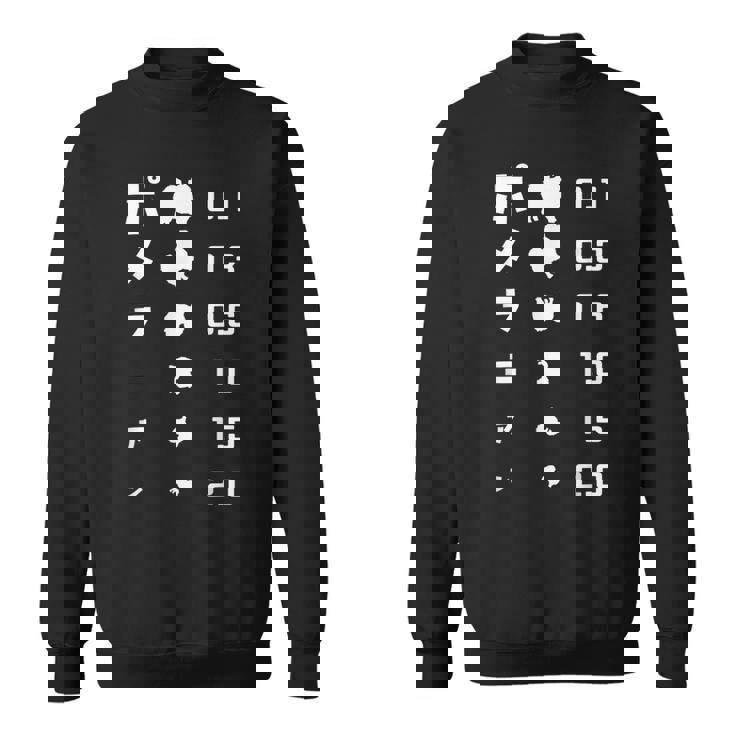 視力検査 ポメラニアン ポメラニアン好き 愛犬家 犬が好き 犬の飼い主 ポメラニアンの飼い主 犬好き スウェットシャツ