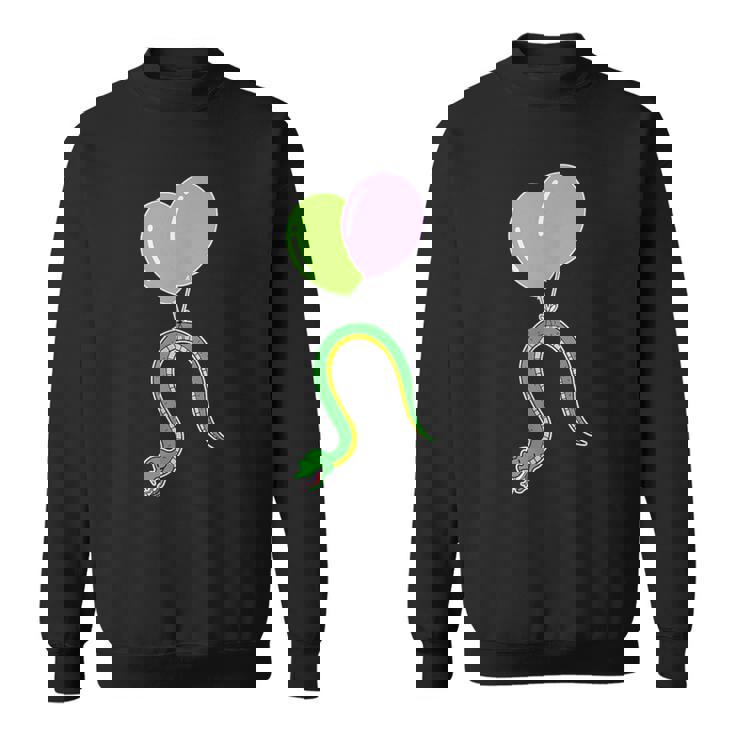 誕生日バルーン付き蛇 スウェットシャツ