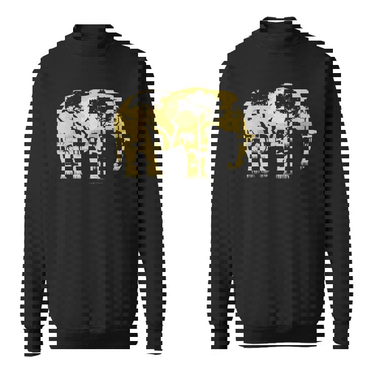 象の贈り物野生生物保護動物園動物動物学アフリカ スウェットシャツ