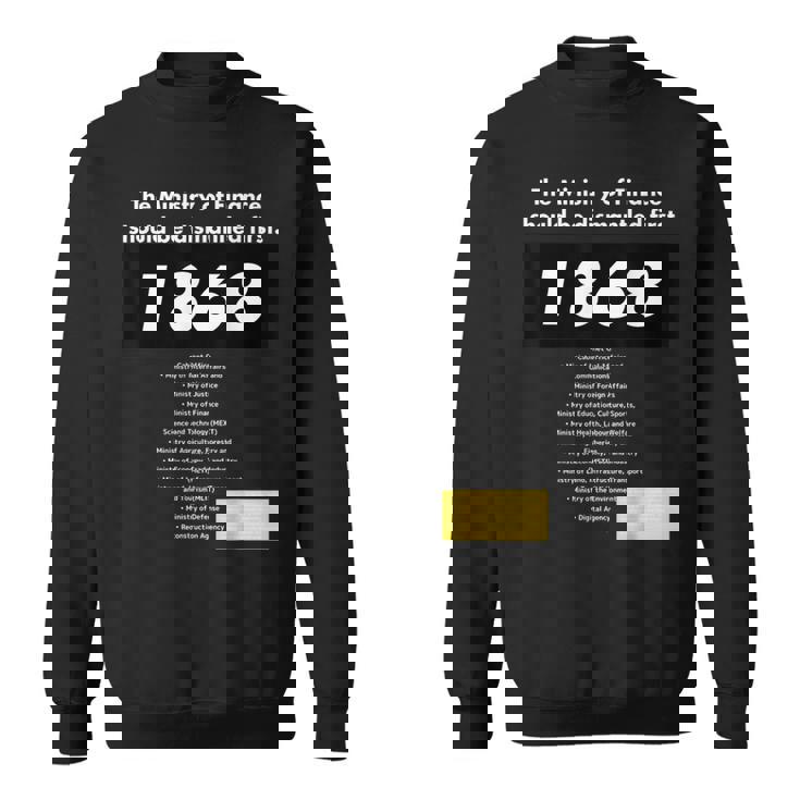 財務省解体dissolution Of The Ministry Of Finance スウェットシャツ