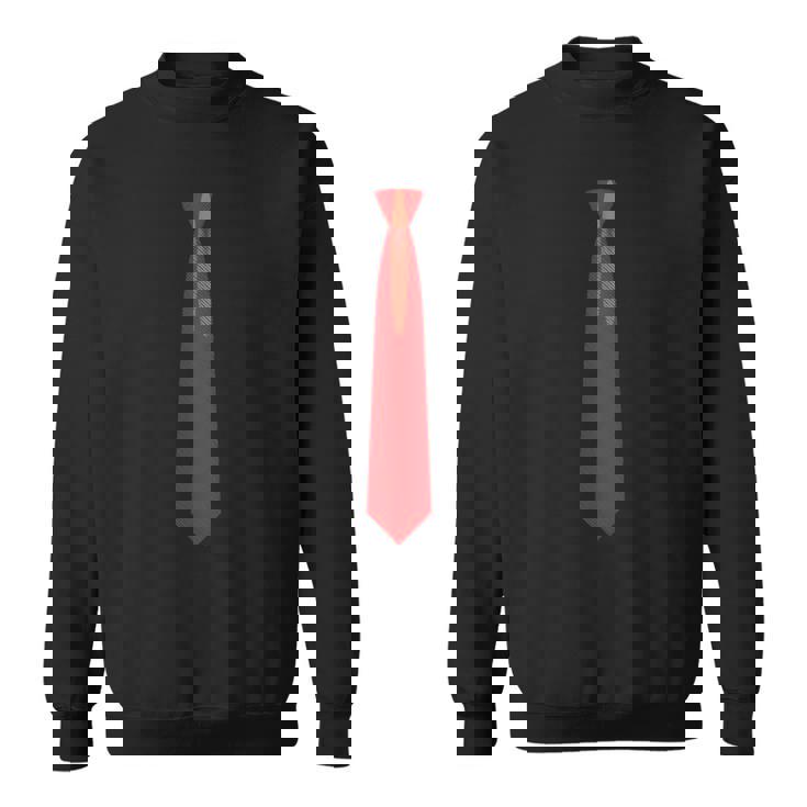 赤いネクタイ、ネクタイファニードレス スウェットシャツ