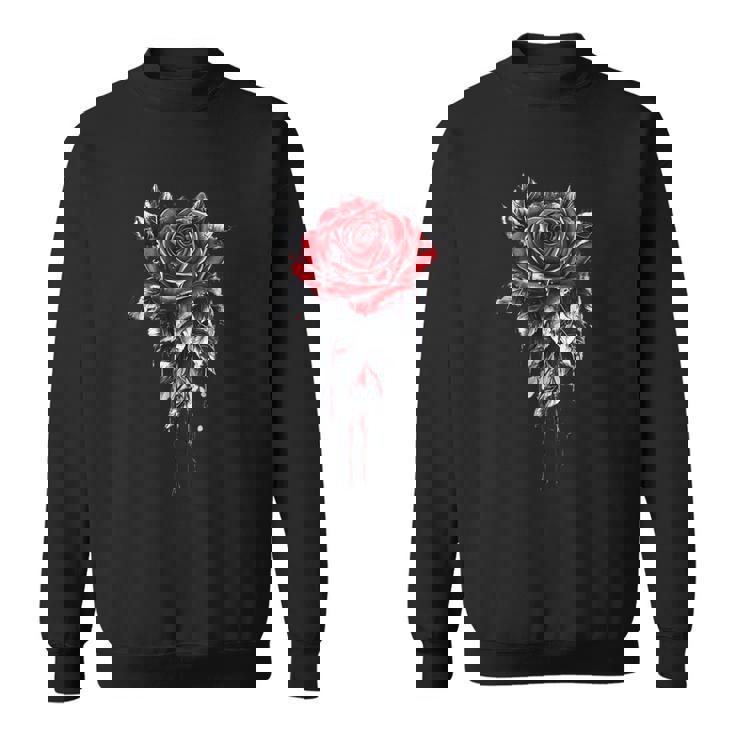 赤いバラ 花 ボタニスト 庭 花 バラ スウェットシャツ