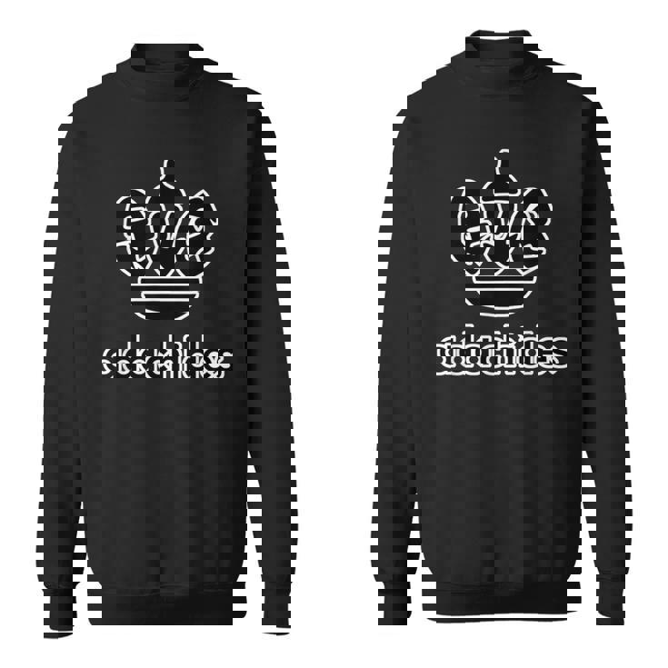 足立です Adachides《23区》足立区 パロディ ブランド【ロゴ ブラック 黒】ジモティ 地元愛 面白 スウェットシャツ