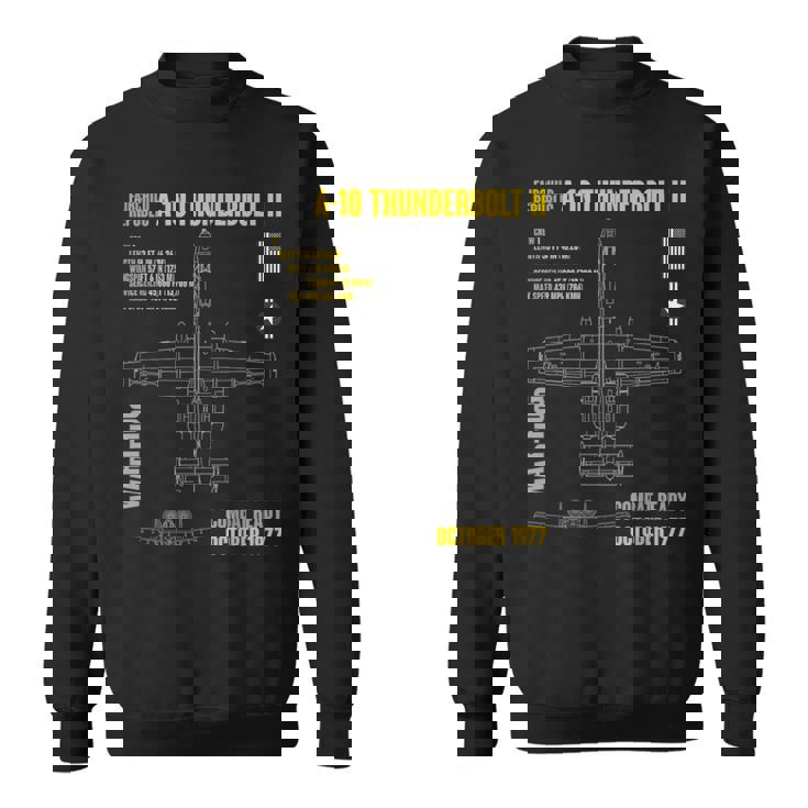軍用機 A-10 Thunderbolt Ii Warthog Usaf スウェットシャツ