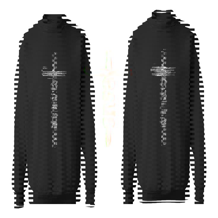 迷彩柄イエスクロス スウェットシャツ