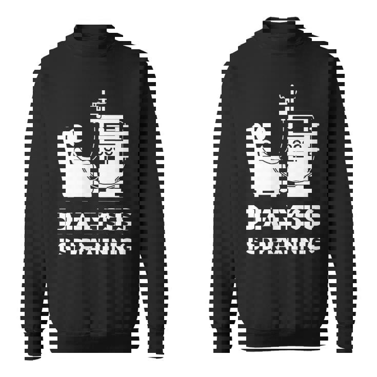 透析tシャツ 透析患者用 透析は排水 スウェットシャツ