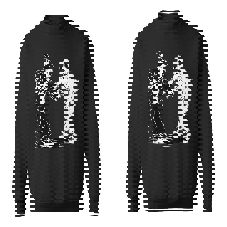 道化師のココと幽霊の踊り スウェットシャツ