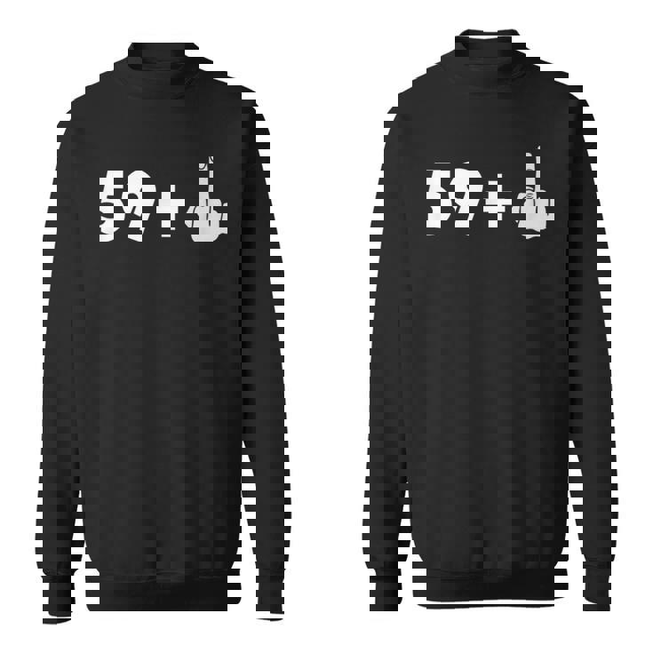 還暦 還暦祝い 面白いtシャツ 60歳 ミドルフィンガー メンズ 男性 おもしろ 面白い 服 父の日 ネタ スウェットシャツ