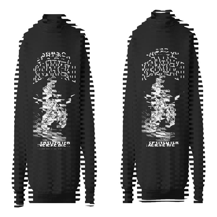 還暦祝い バイク好きな60歳の記念 お祝い オフロード、モトクロスバイク スウェットシャツ