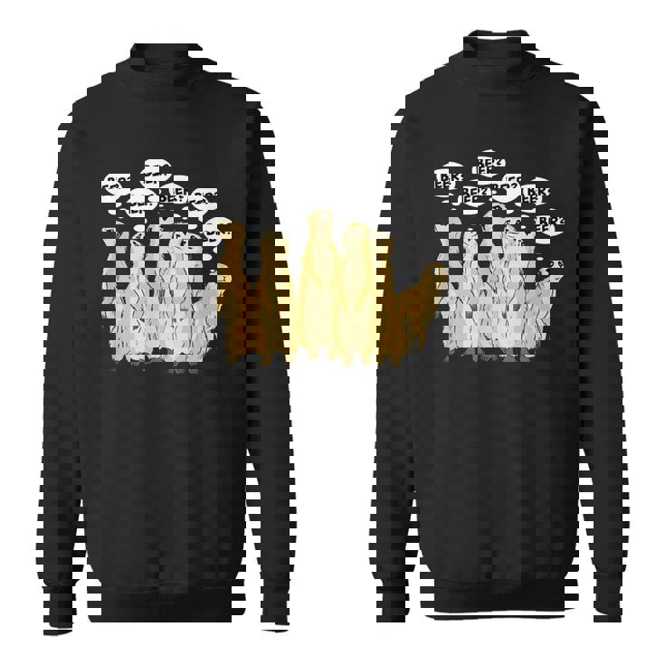 野生動物のミーアキャットアルコールビール スウェットシャツ