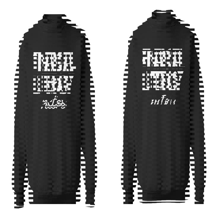 金融リテラシーは重要 スウェットシャツ