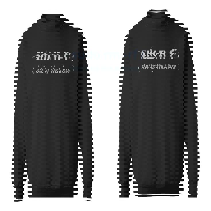 開発者udo Rm -Rf スウェットシャツ