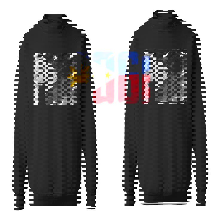 陽気なポギ タガログ語 ピノイ ステートメント フィリピン国旗 スウェットシャツ