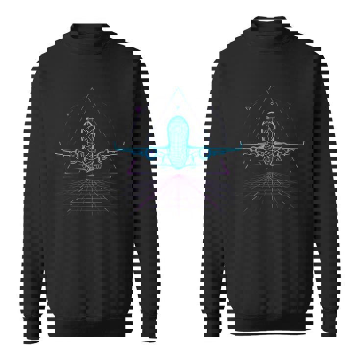 離陸 航空 フライト 未来的 飛行機 パイロット スウェットシャツ