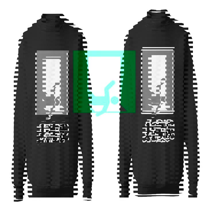 非常識（パロディ 非常口）イラスト【変なtシャツ屋さん】 面白い デザイン スウェットシャツ