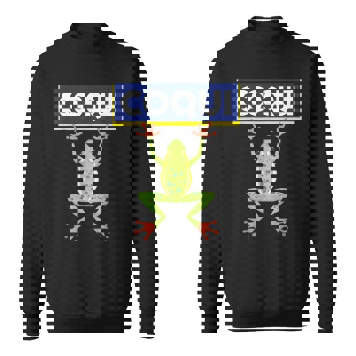 面白い コキ カエル 食べ物 プエルトリコ ゴヤ ラテン コミダ ボリクア スウェットシャツ