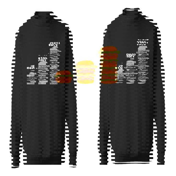 面白い バーグ バーガー バージェスト バーガー ハンバーガー チーズバーガー スウェットシャツ