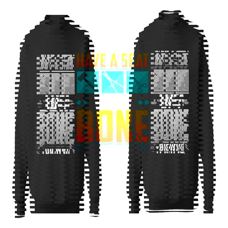 面白い 整形外科 医師 骨 整形外科 スウェットシャツ