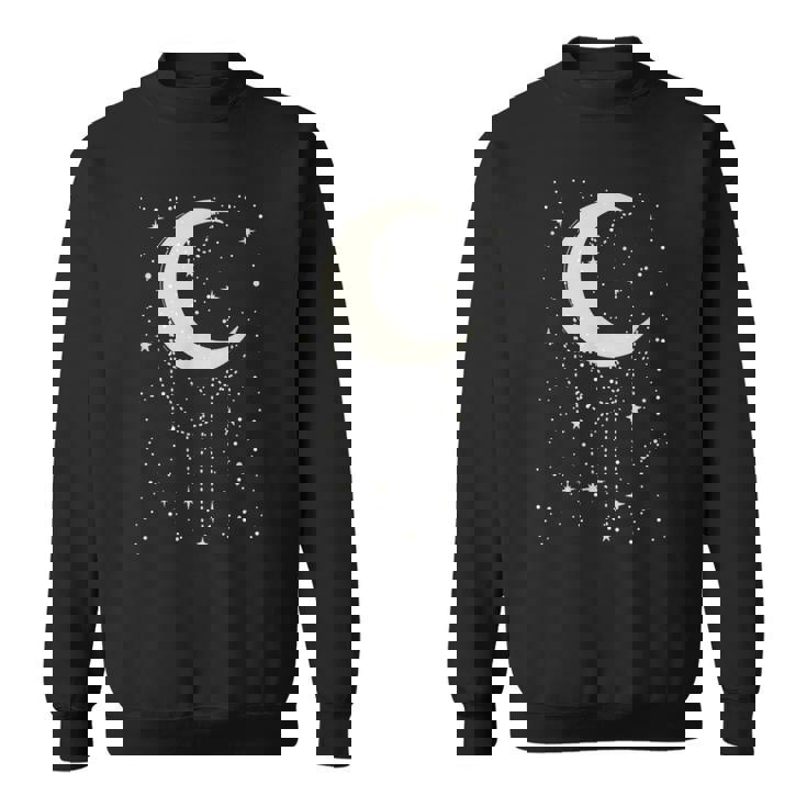 面白い 月 アート メンズ レディース キッズ 銀河 夜空 月 スウェットシャツ