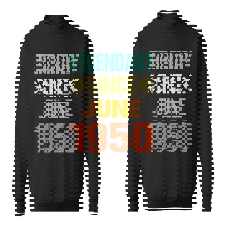 面白い75歳の誕生日 6月生まれの伝説 1950年6月以来 スウェットシャツ