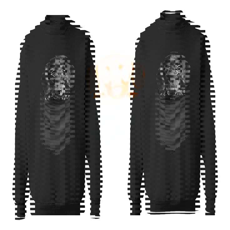 面白いtシャツ ダックスフンド ポケット イヌ わんこ メンズ 犬好き グッズ おもしろ 面白い 服 ネタ スウェットシャツ