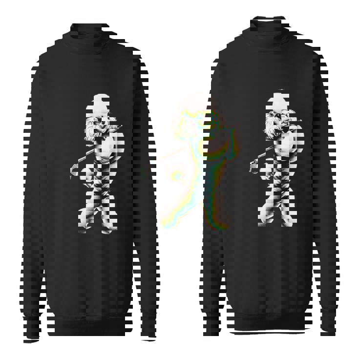 面白いtシャツ トイプードル ゴルフ イヌ メンズ 犬好き グッズ かわいい おもしろ 面白い 服 ネタ スウェットシャツ