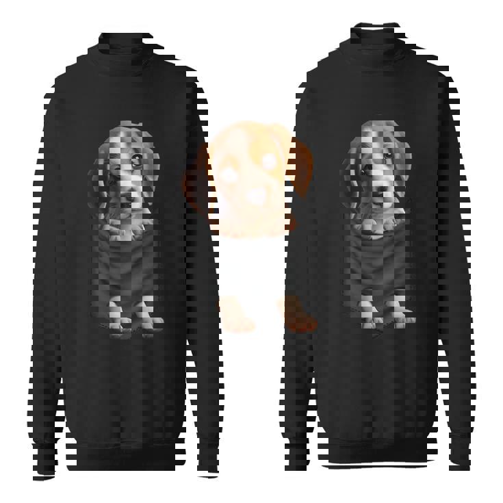 面白いtシャツ ビーグル 胸 ポケット イヌ わんこ メンズ 犬好き グッズ おもしろ 面白い 服 ネタ スウェットシャツ