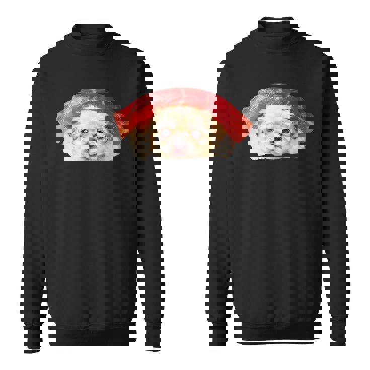 面白いtシャツ ペキニーズ 犬 イヌ 寿司 メンズ 犬好き グッズ かわいい おもしろ 面白い 服 ネタ スウェットシャツ