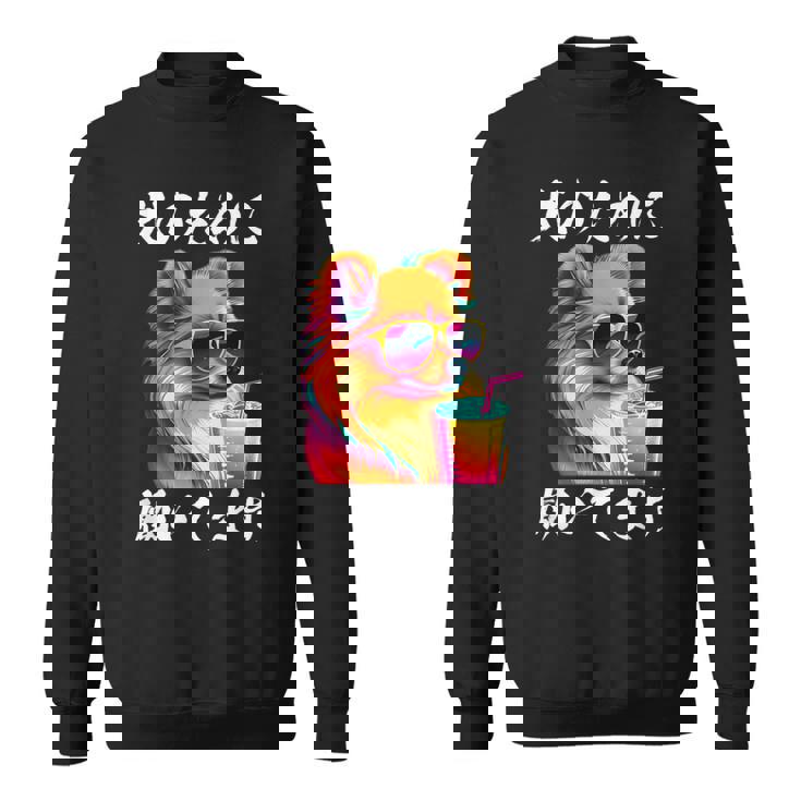 面白いtシャツ ポメラニアン イヌ わんこ メンズ 犬好き グッズ おもしろ 面白い 服 ネタ わんこ スウェットシャツ