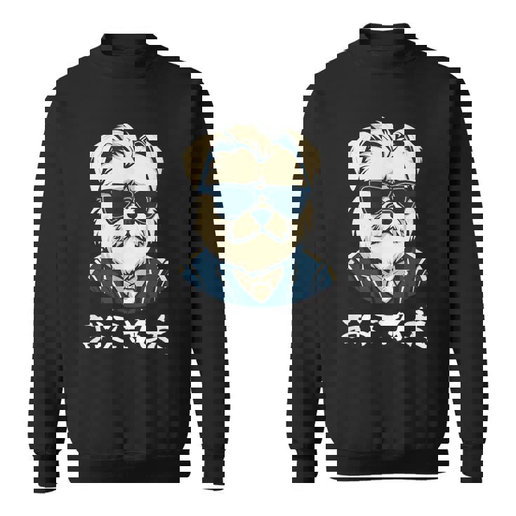 面白いtシャツ マルチーズ 犬 父 イヌ わんこ メンズ 犬好き グッズ おもしろ 面白い 服 ネタ スウェットシャツ