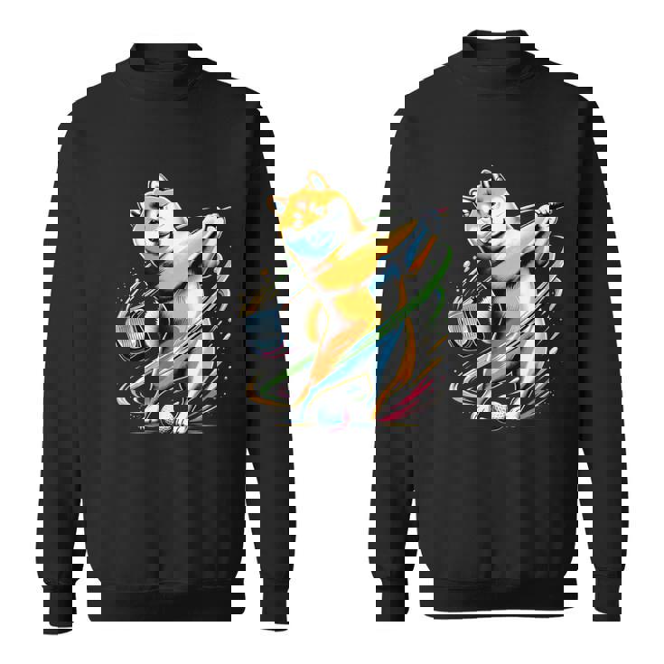 面白いtシャツ 柴犬 ゴルフ イヌ わんこ メンズ 犬好き グッズ かわいい おもしろ 面白い 服 ネタ スウェットシャツ