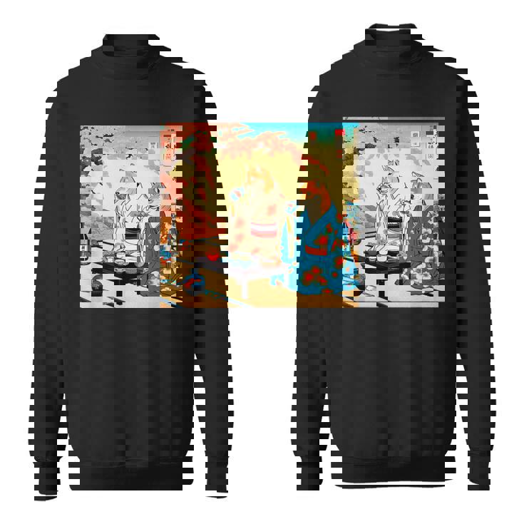 面白いtシャツ 柴犬 酒 イヌ わんこ メンズ 犬好き グッズ かわいい おもしろ 面白い 服 ネタ 浮世絵 スウェットシャツ