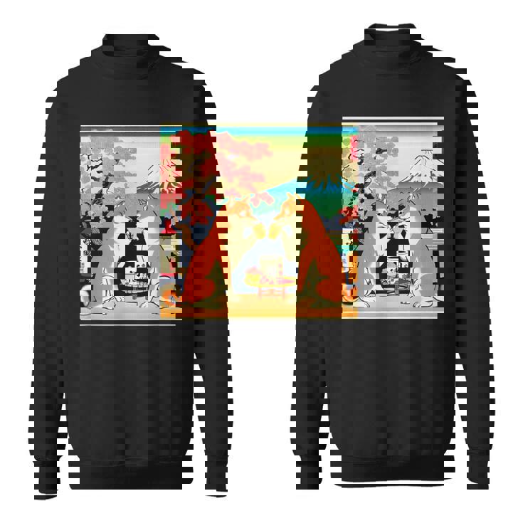 面白いtシャツ 柴犬 酒イヌ わんこ メンズ 犬好き グッズ かわいい おもしろ 面白い 服 ネタ 浮世絵 スウェットシャツ